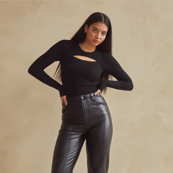 Klassy Network Tops - Klassy Network Peek-a-Boo Brami Longsleeve Size XL